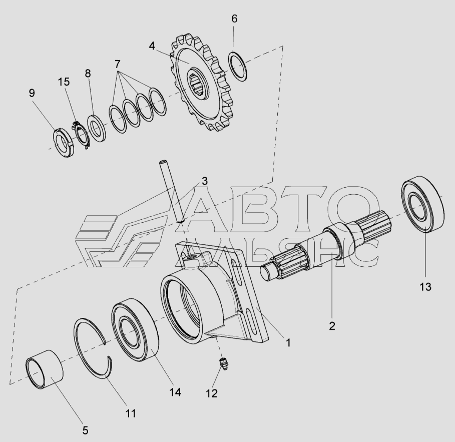 Контрпривод КВС-1-0111170