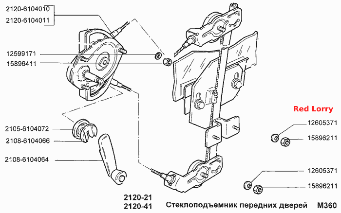 Стеклоподъемники передних дверей
