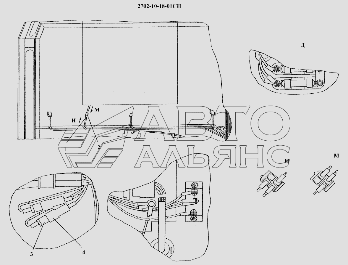Электрооборудование крыши кабины