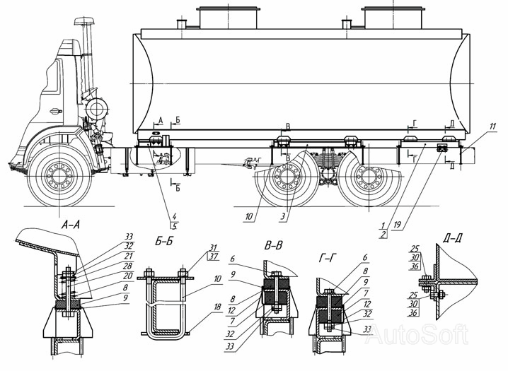 66052-02-8516000 Установка цистерны