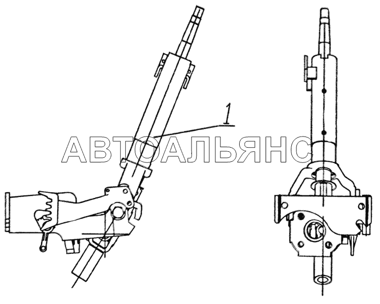 Механизм рулевой 332С4.78.50.040;Steering mechanism 332С4.78.50.040