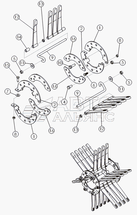 FLAILS ON №2 DRUM