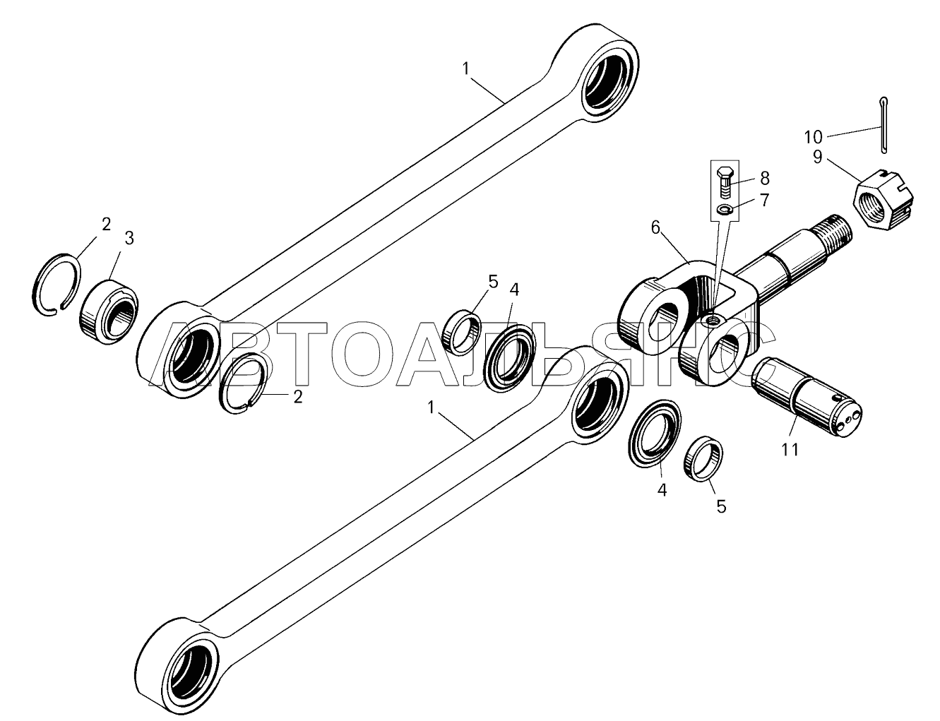 Штанга передней подвески;Rod of front suspension