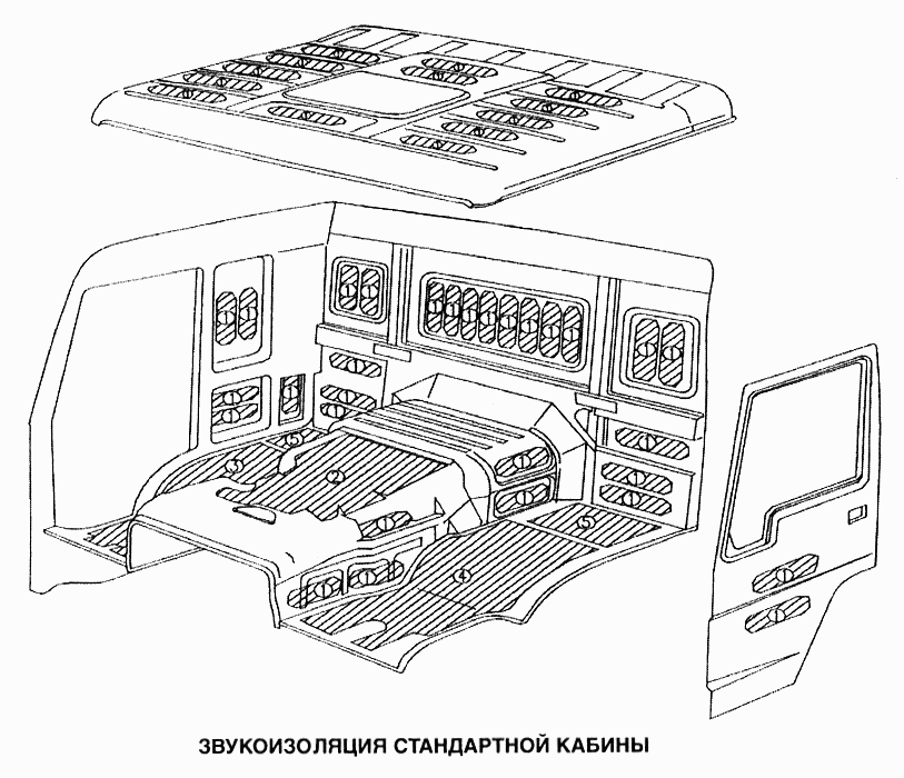 Звукоизоляция стандартной кабины