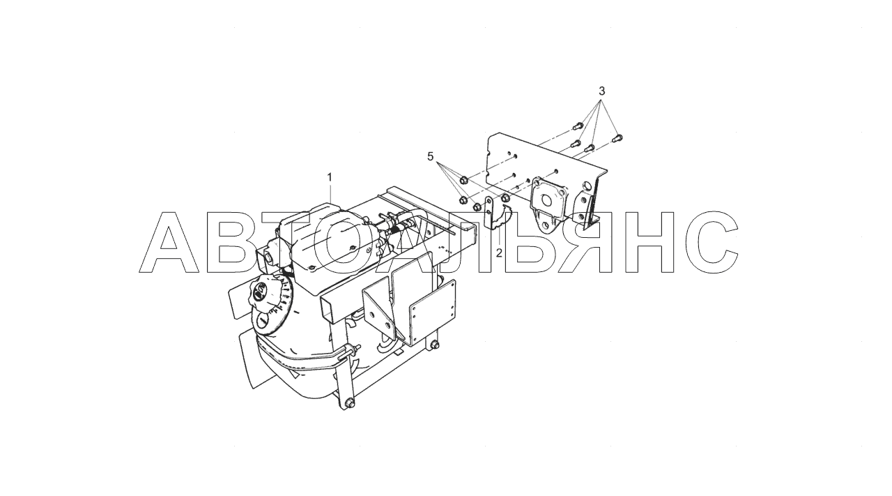 3297-1208002 Установка бака нейтрализующей жидкости