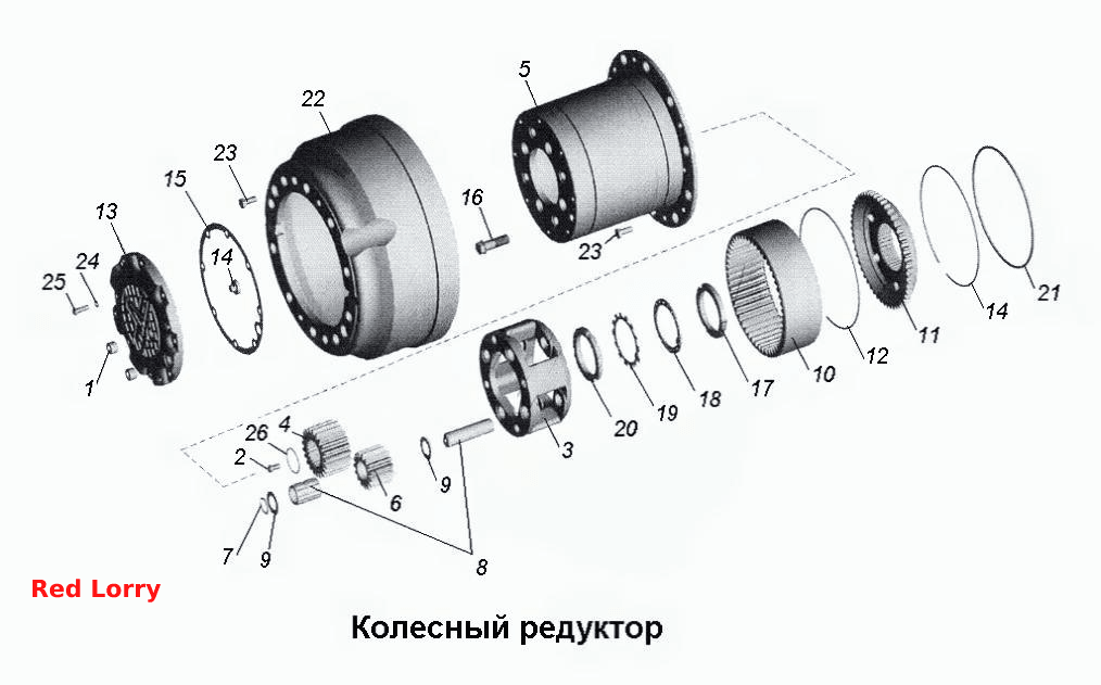 Колесный редуктор