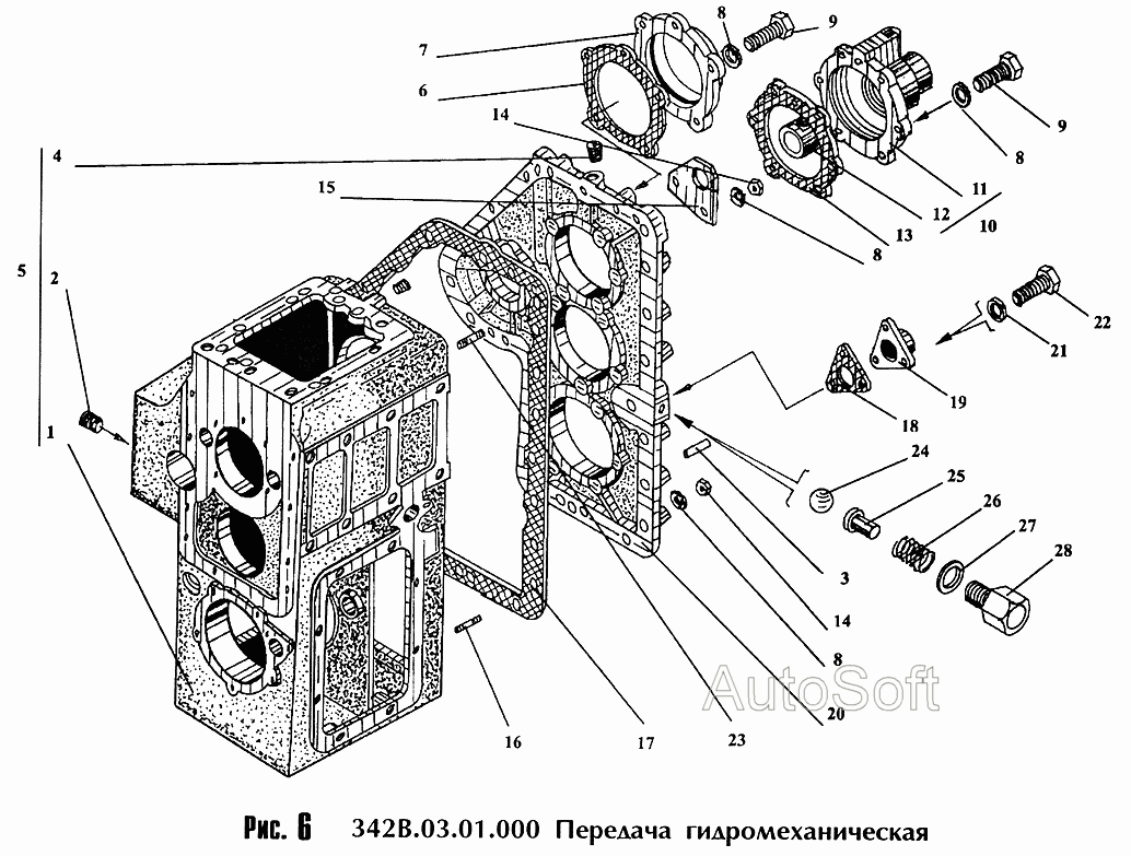 Передача гидромеханическая В.