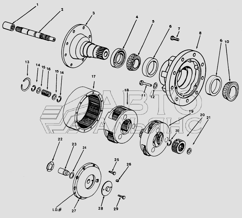 MODEL 6 POWER WHEEL SINGLE SPEED UNITS