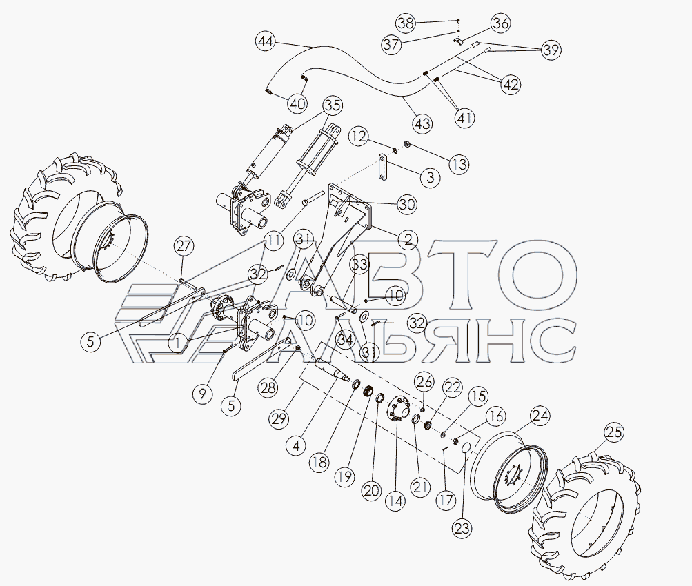 STANDARD REAR STRUTS 11.2 X 24