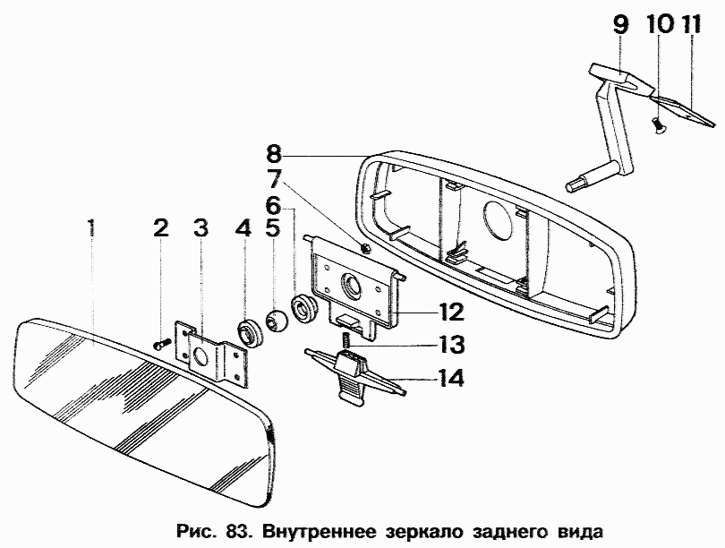 Внутреннее зеркало заднего вида