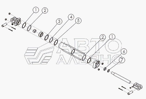 HYDRAULIC CYLINDER, 4X10 №62082
