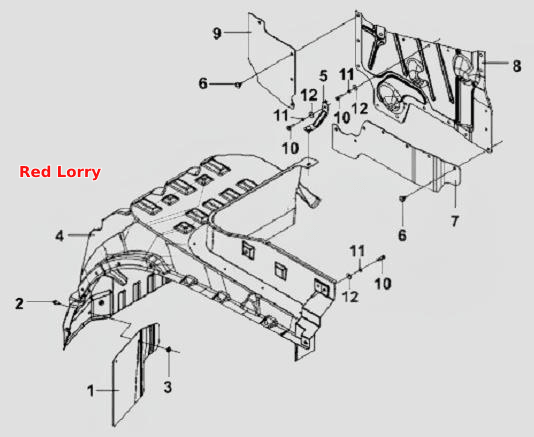 Left Inner Fender Subassembly