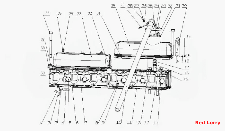 J42sA-1003000 Головка цилиндров и крышка головки цилиндров в сборе