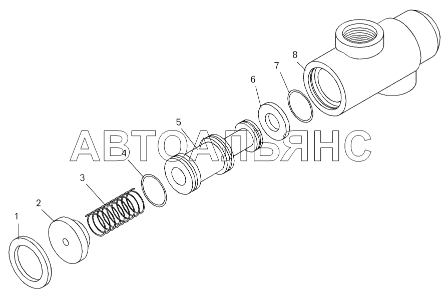 Клапан пусковой (7549-1032180);Starting valve