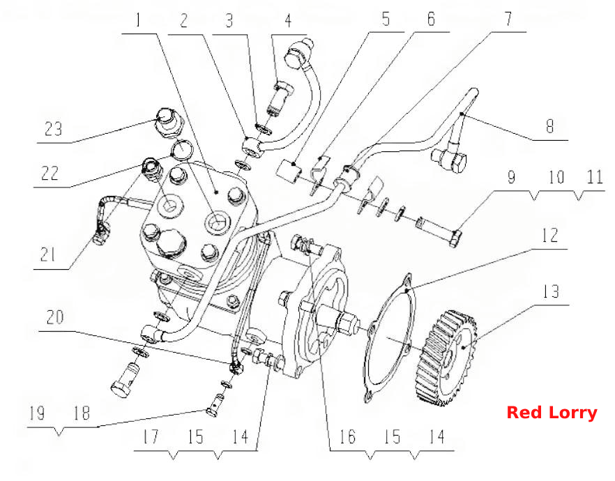 D0110-3509000 Pneumatic Air Compressor Assembly
