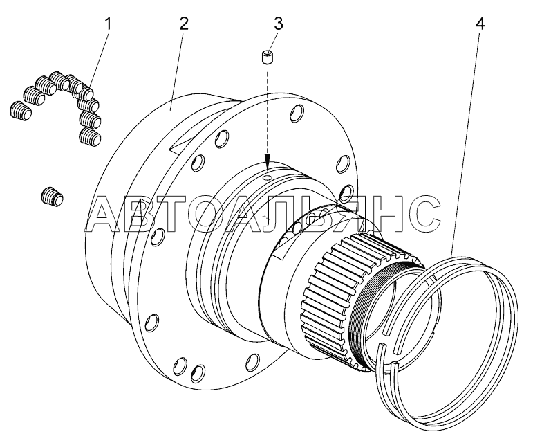 Ступица гидротрансформатора;Hub of torque-converter