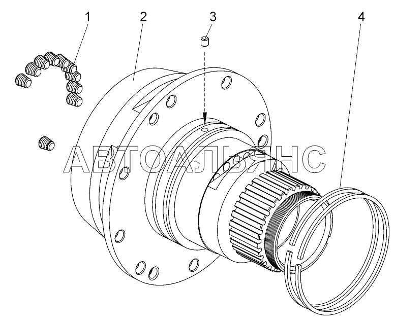 Ступица гидротрансформатора ;Hub of torque converter