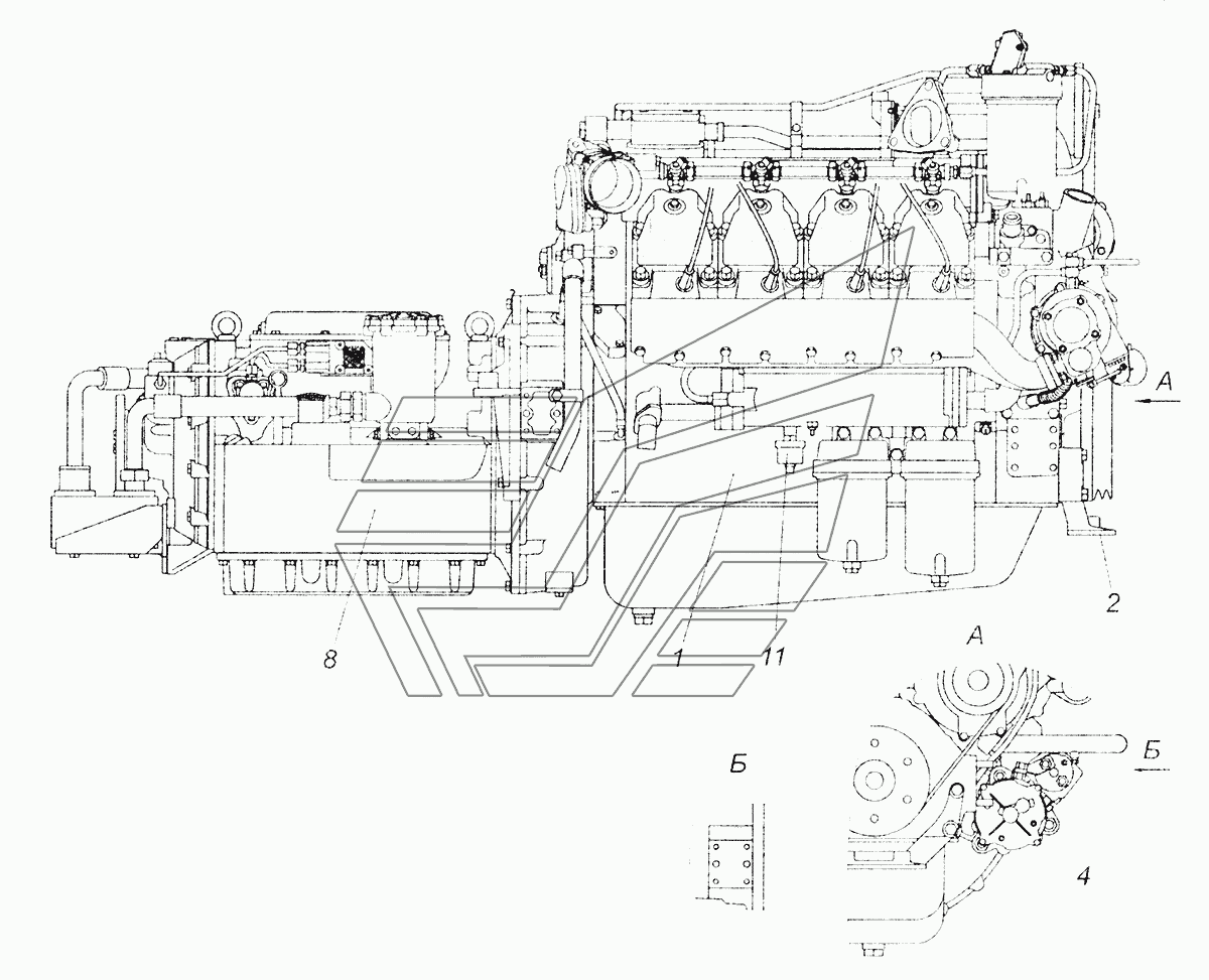 5297-1000264-60 Агрегат силовой, укомплектованный для установки на автобус