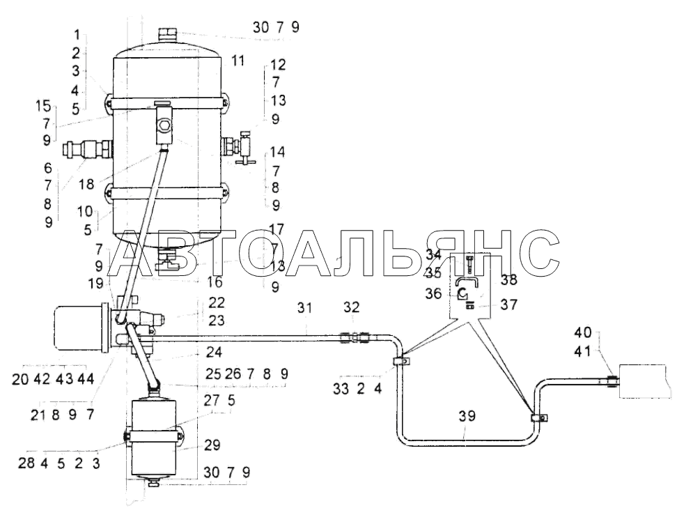 Монтаж трубопроводов компрессора;Mounting of compressor pipelines
