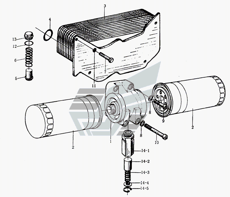 Масляный насос и масляный фильтр (2) WD615