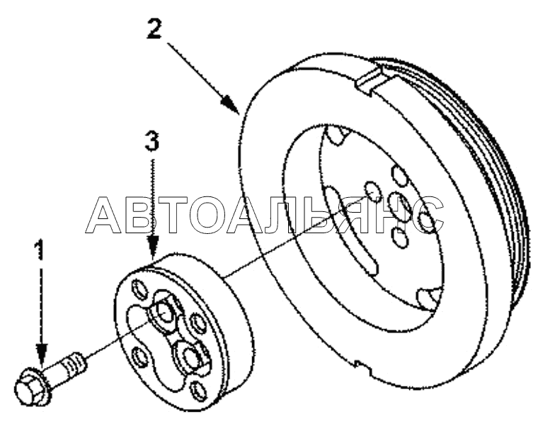 DA 9208ZZ Torsional vibration damper group