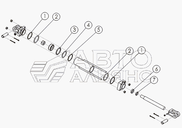 HYDRAULIC CYLINDER: 2.5 X 8 №63497