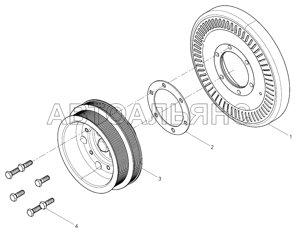 Belt pulley assembly