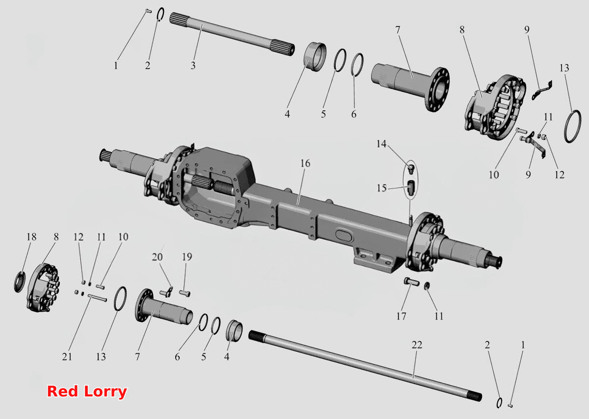 Картер заднего моста 103-2401010-01 (c февраля 2010г.)