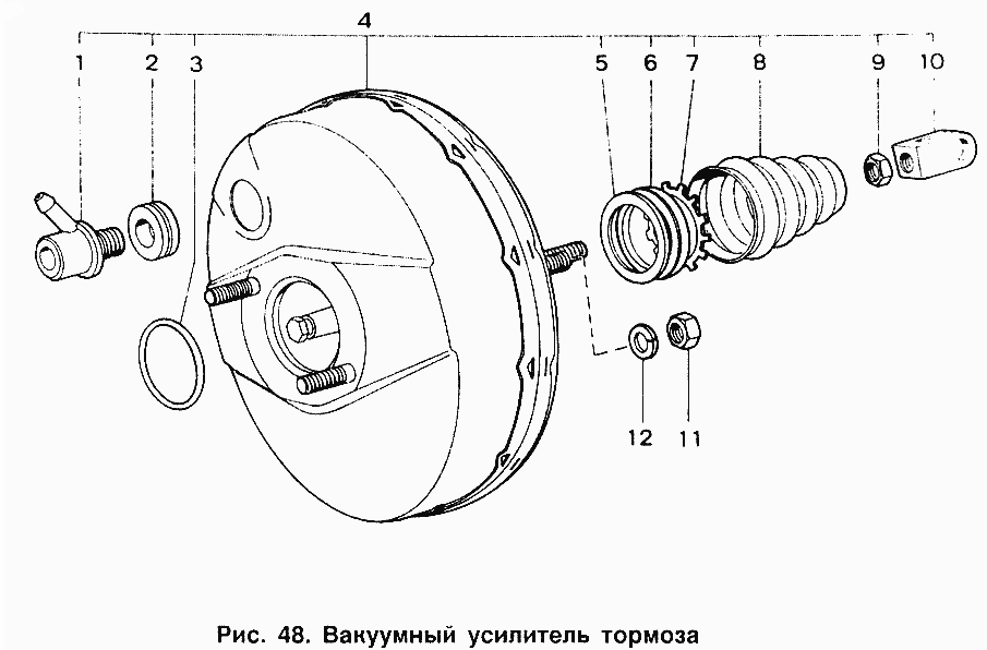 Вакуумный усилитель тормоза