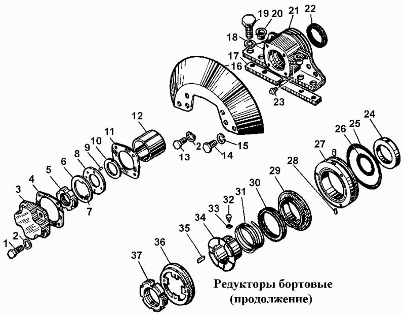 Редукторы бортовые