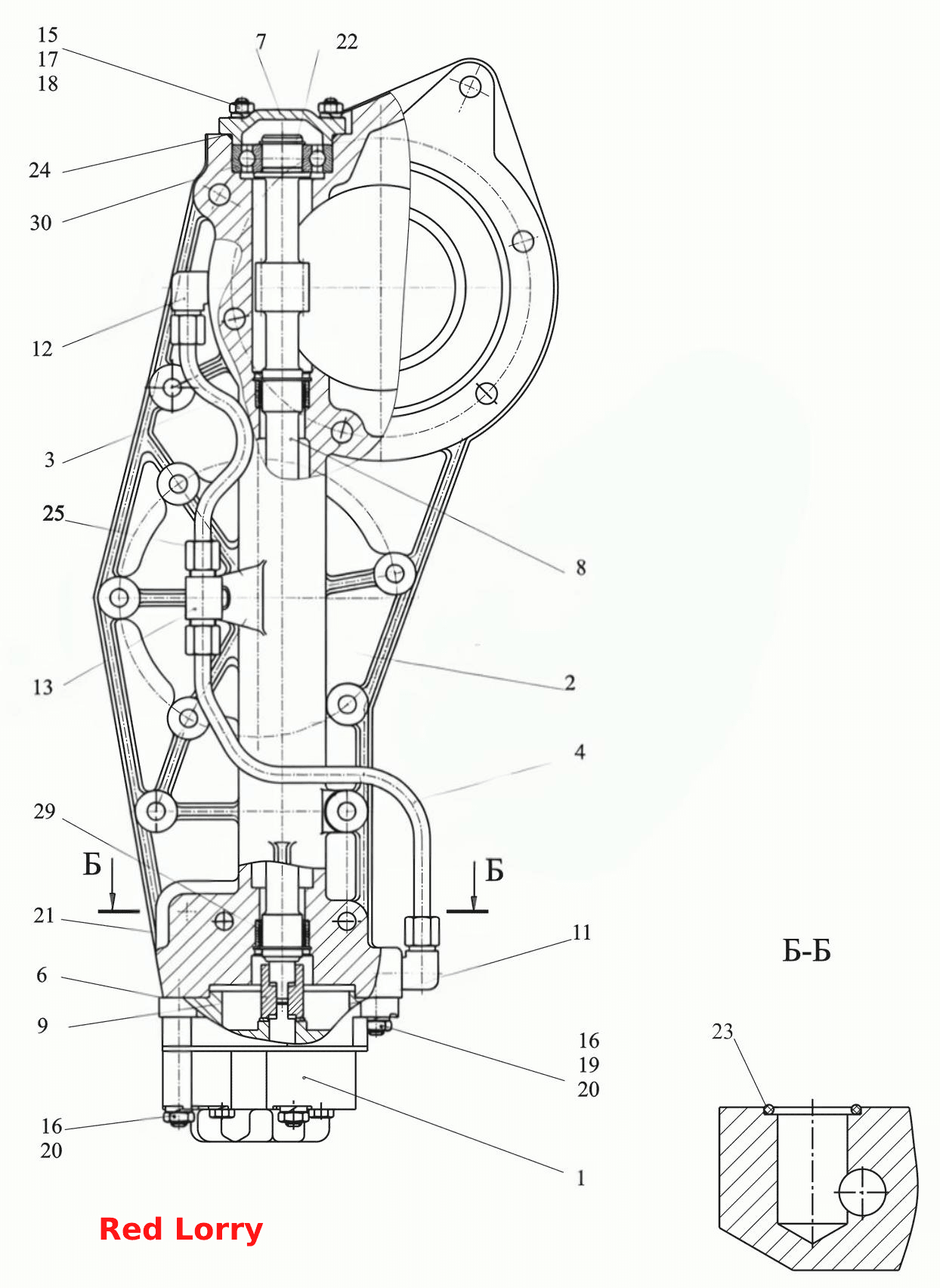 Коробка раздаточная. Привод насоса 64255-1808100
