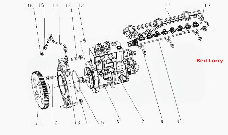 M6000- Топливный насос высокого давления в сборе