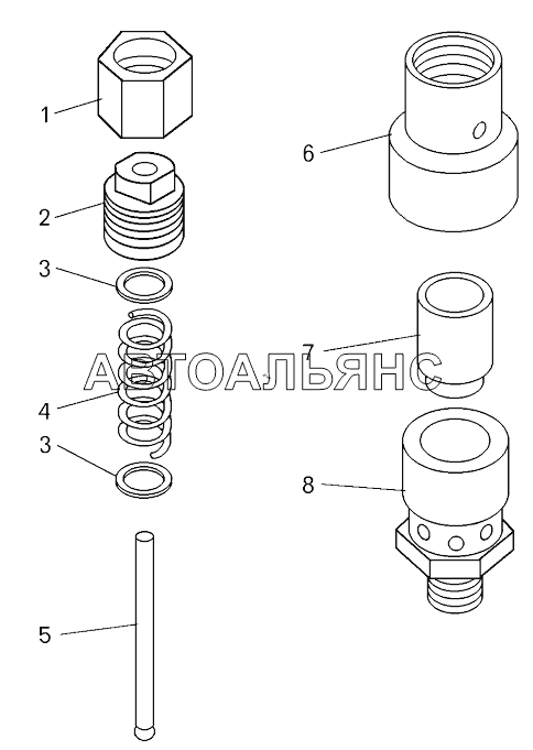 Клапан предохранительный ;Safety valve