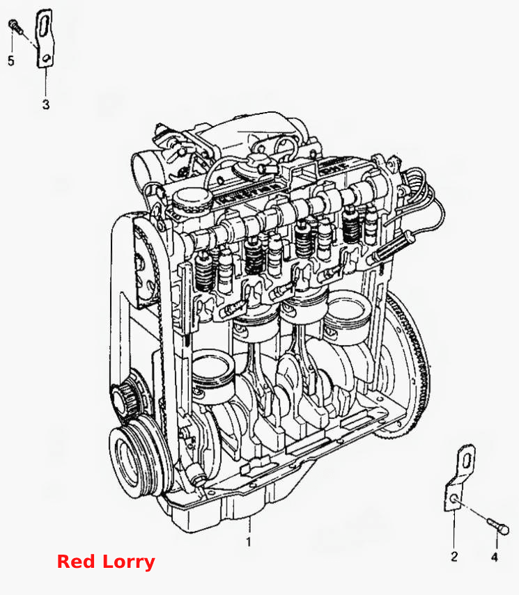 Двигатель в сборе (1.8/2.0 SOHC)
