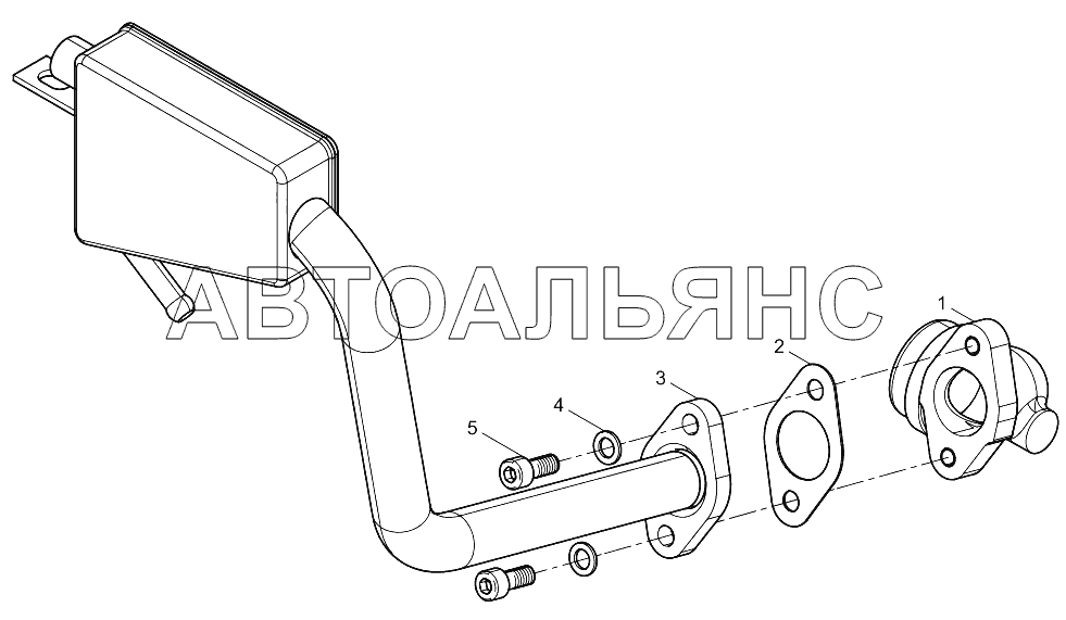 газовый сепаратор в сборе
