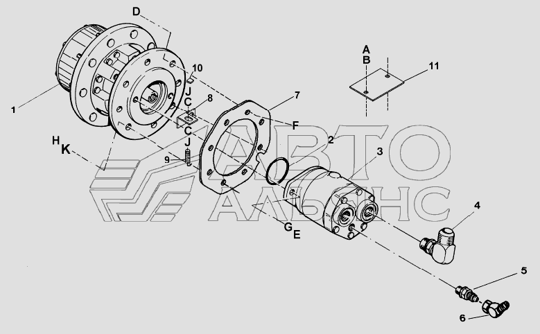 SINGLE SPEED DRIVE: WHEEL MOTOR ASSEMBLY
