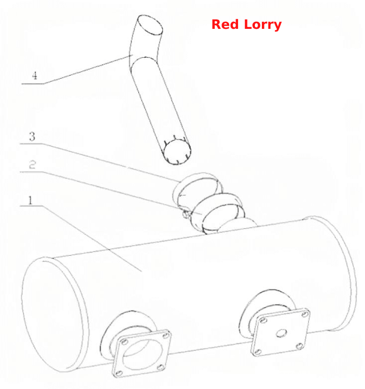 1640H-1201000/07 Muffler Assembly
