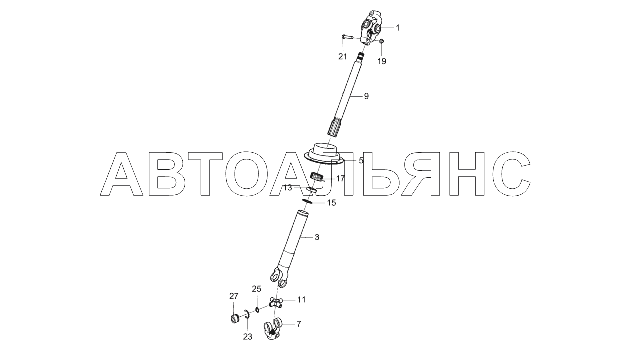 3297-3422010-10 Вал карданный рулевого управления