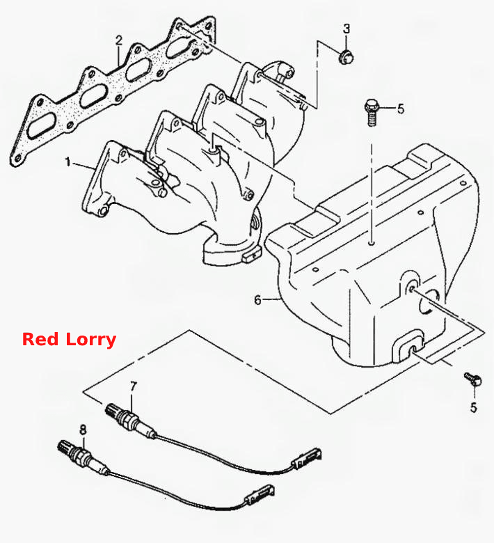 Выпускной коллектор (1.5 DOHC)