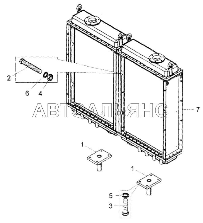 Блок радиаторов;Radiator block