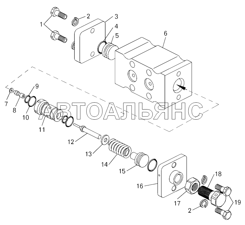 Клапан вспомогательный (7820-4603100);Auxiliary valve