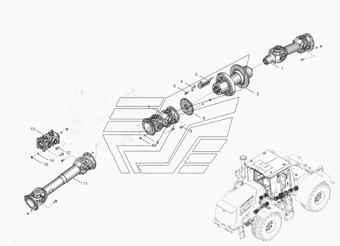 744Р2-2200000 Передача карданная