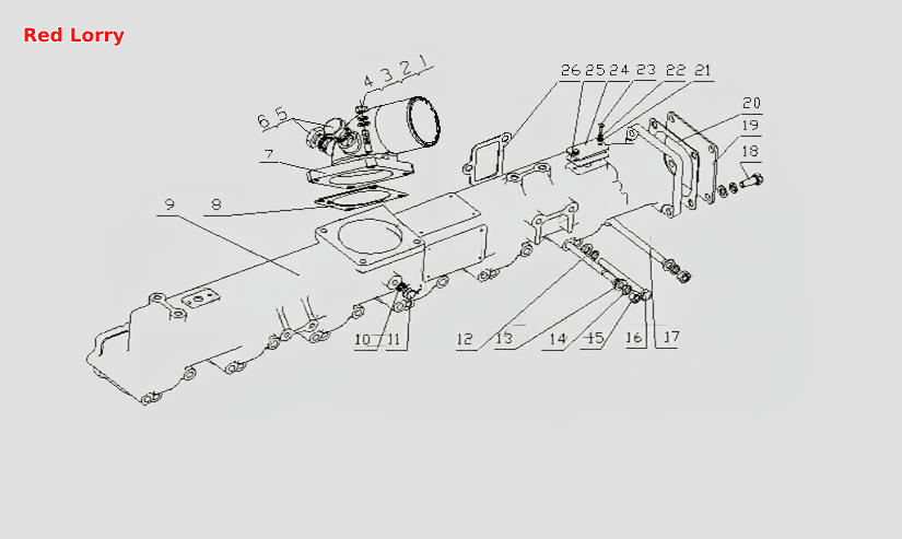 M6100- , - Сборочный узел впускного коллектора