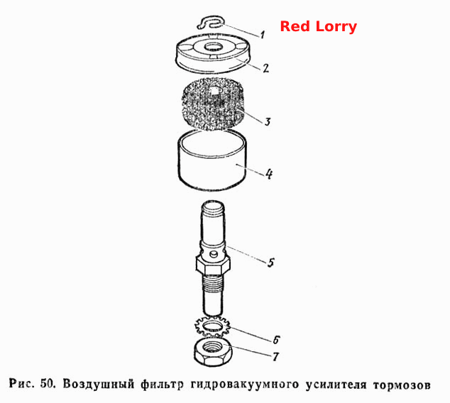 Воздушный фильтр гидровакуумного усилителя тормозов