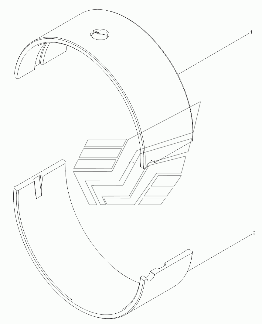 Thrust main bearing bush assembly