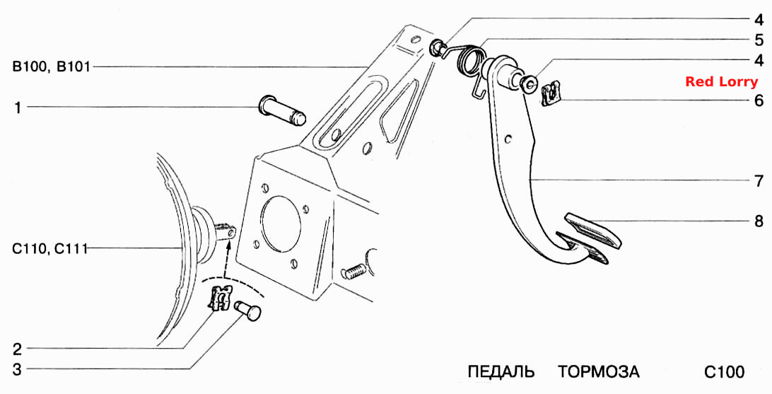 Педаль тормоза