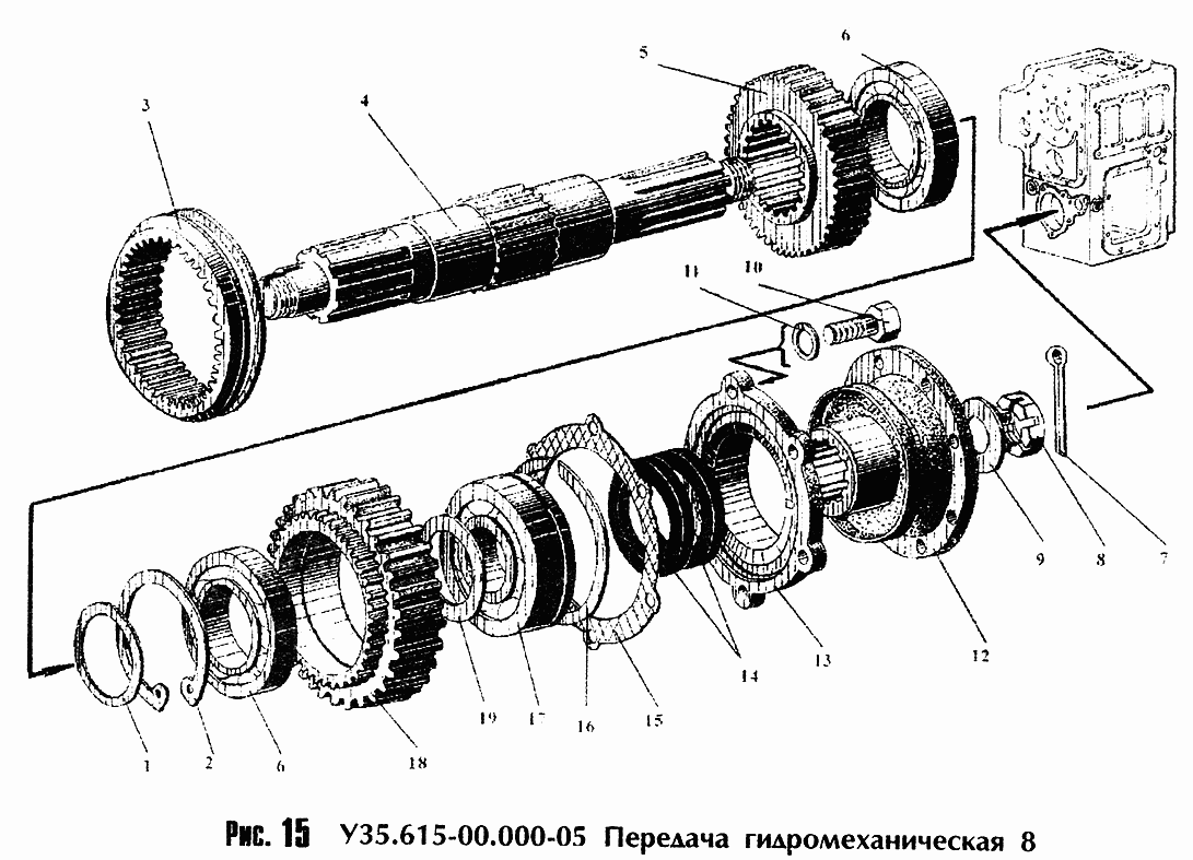 Передача гидромеханическая У- -