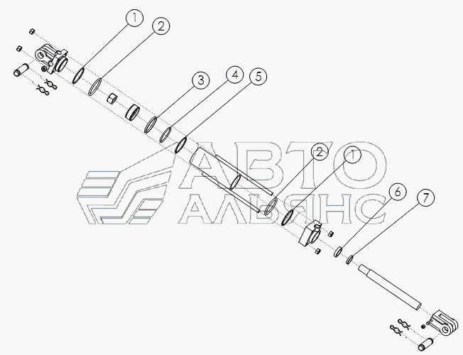 HYDRAULIC CYLINDER: 2X6 №58888
