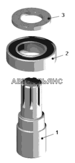 Вал рулевого механизма (75481-3401270-10);Steering mechanism shaft