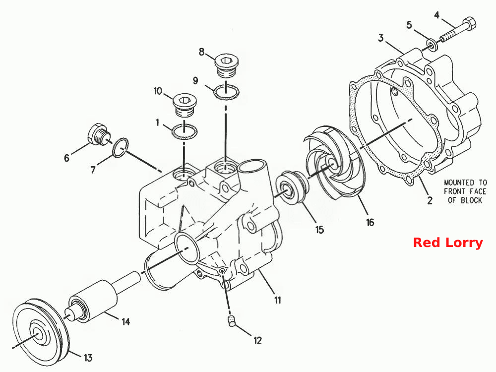 4Р-8520 Насос системы охлаждения